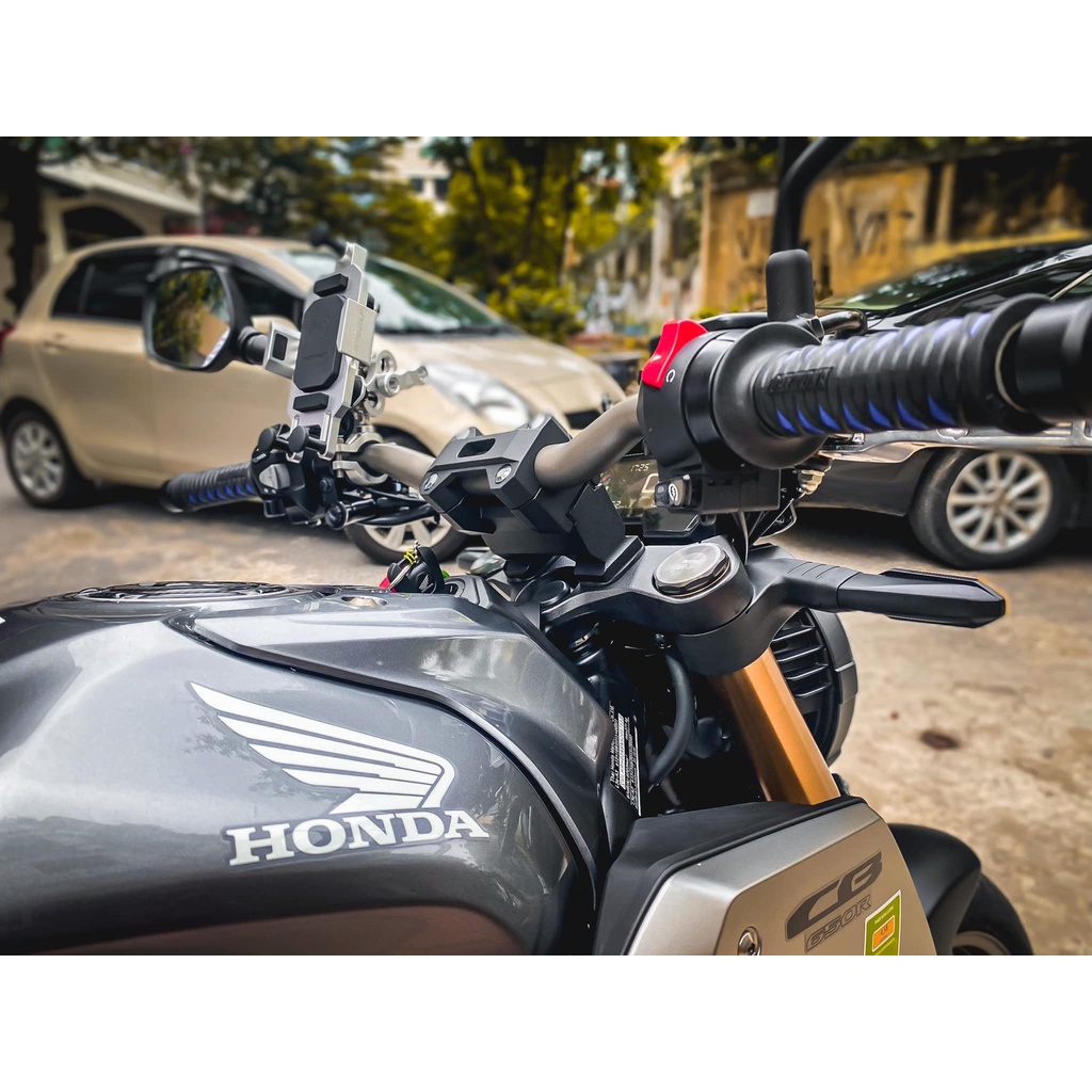GÙ CHỒNG RUNG CNC LẮP ĐẶT CHO HONDA: CB650R - CB300R-CB150R - CB500X - CB500F - CB650F CHỐNG RUNG, TÊ TAY