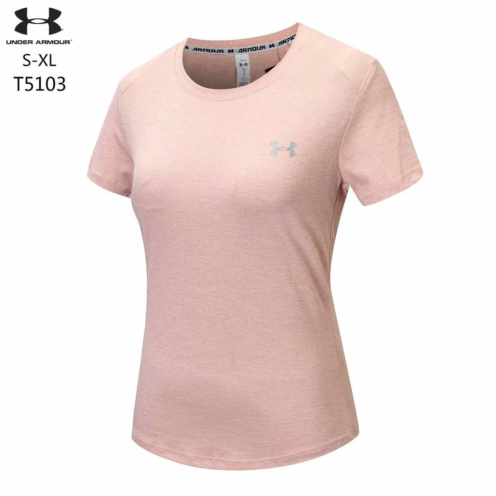 Under Armour  Được bọc Aresto khô Hàng ghế mồ hôi Áo khoác thể thao Thể hình Chạy bộ Yoga tay áo ngắn  Áo sơ mi nữ