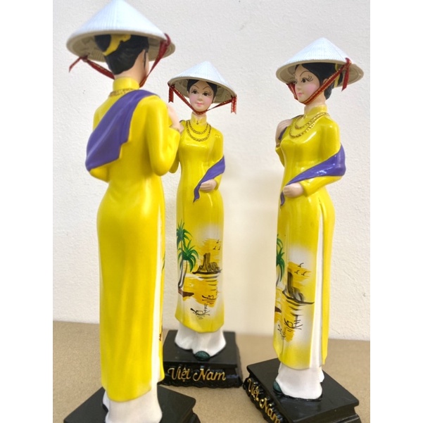 Tượng cô gái Miss viet status đội nón lá Việt Nam - quà tặng lưu niệm trang trí decor ý nghĩa Việt Nam