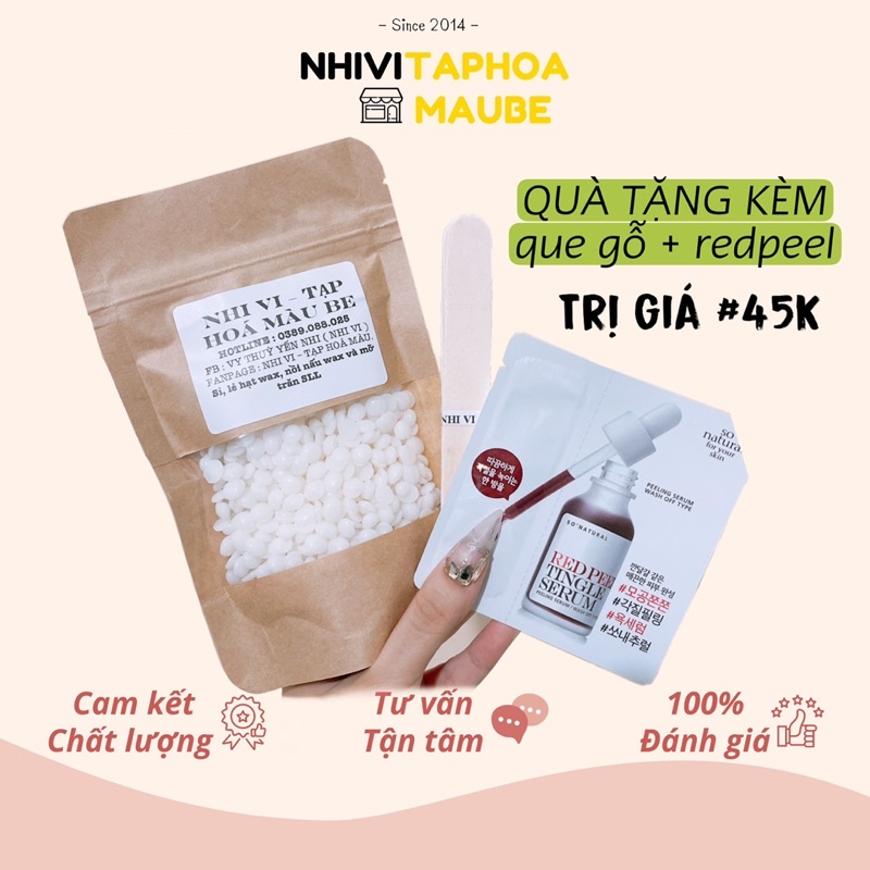 Combo triệt lông sáp wax nóng wax lông cao cấp, nồi nấu sáp chống dính cao cấp và mỡ trăn nguyên chất.