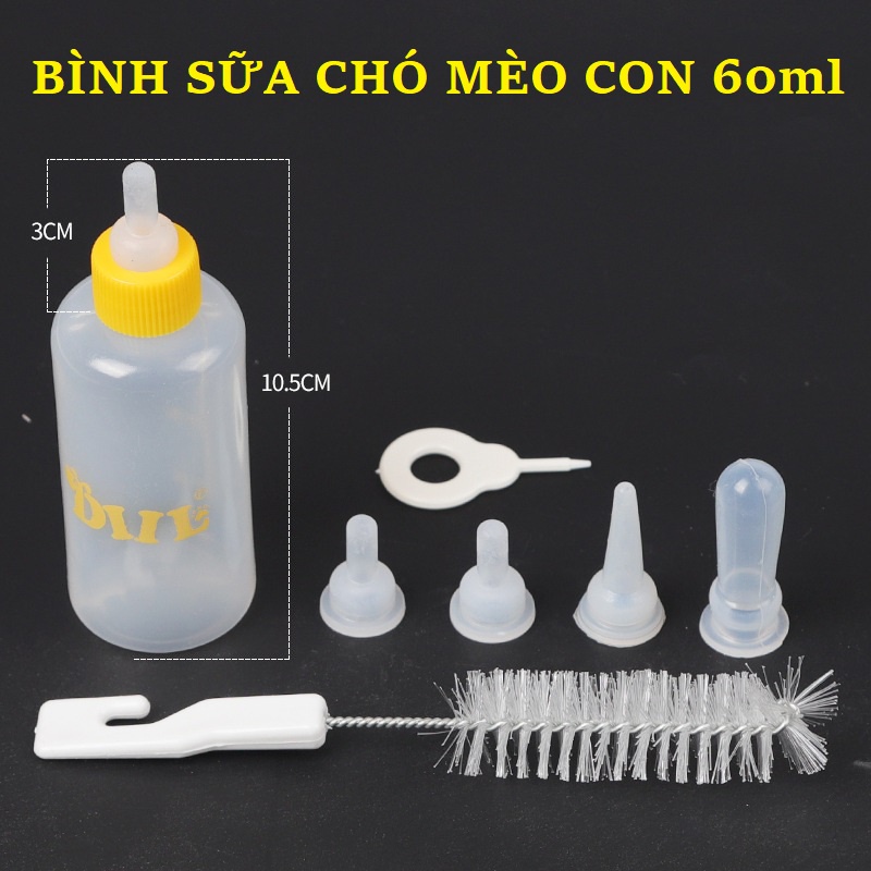 Bình Sữa Hho Chó Mèo Sơ Sinh