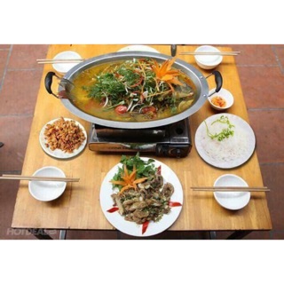 Nồi lẩu cá chép om dưa