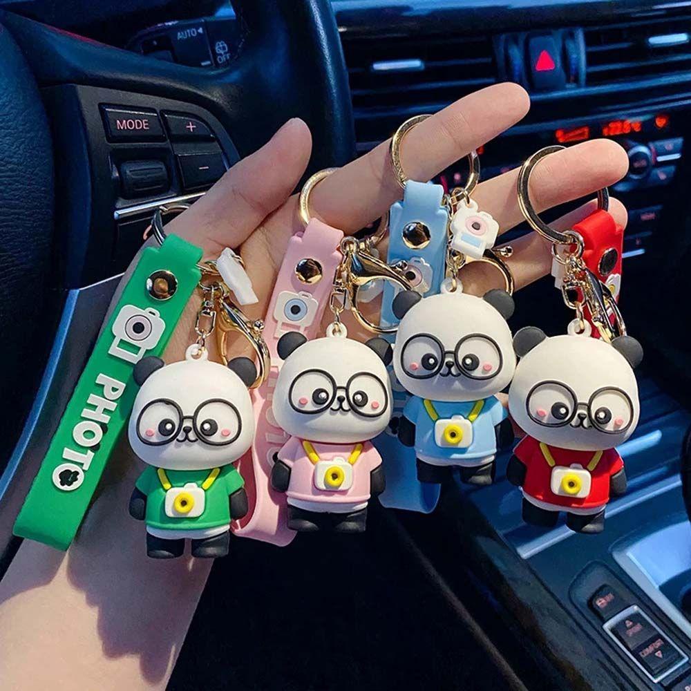 Móc Khóa Hình Gấu Trúc 3D REBUY1 Dễ Thương