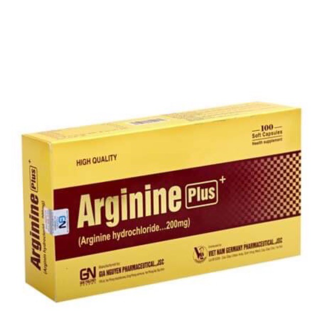 Viên uống bổ gan, hỗ trợ tăng cường sinh lý nam, giải độc gan Arginine Plus 200mg - Hộp 60 viên | BigBuy360 - bigbuy360.vn
