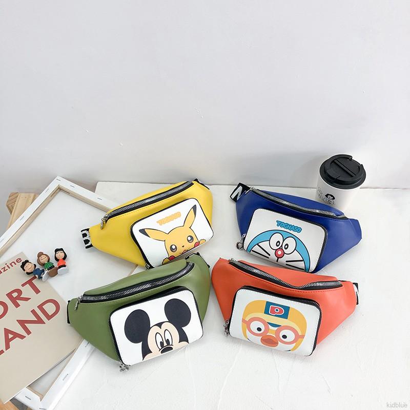 Túi Đeo Chéo Hàn Quốc In Hoạt Hình Cho Bé