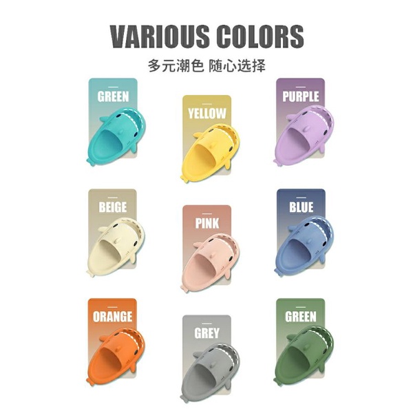 Dép cá hình cá mập dễ thương đủ các màu đủ Size Nam Nữ