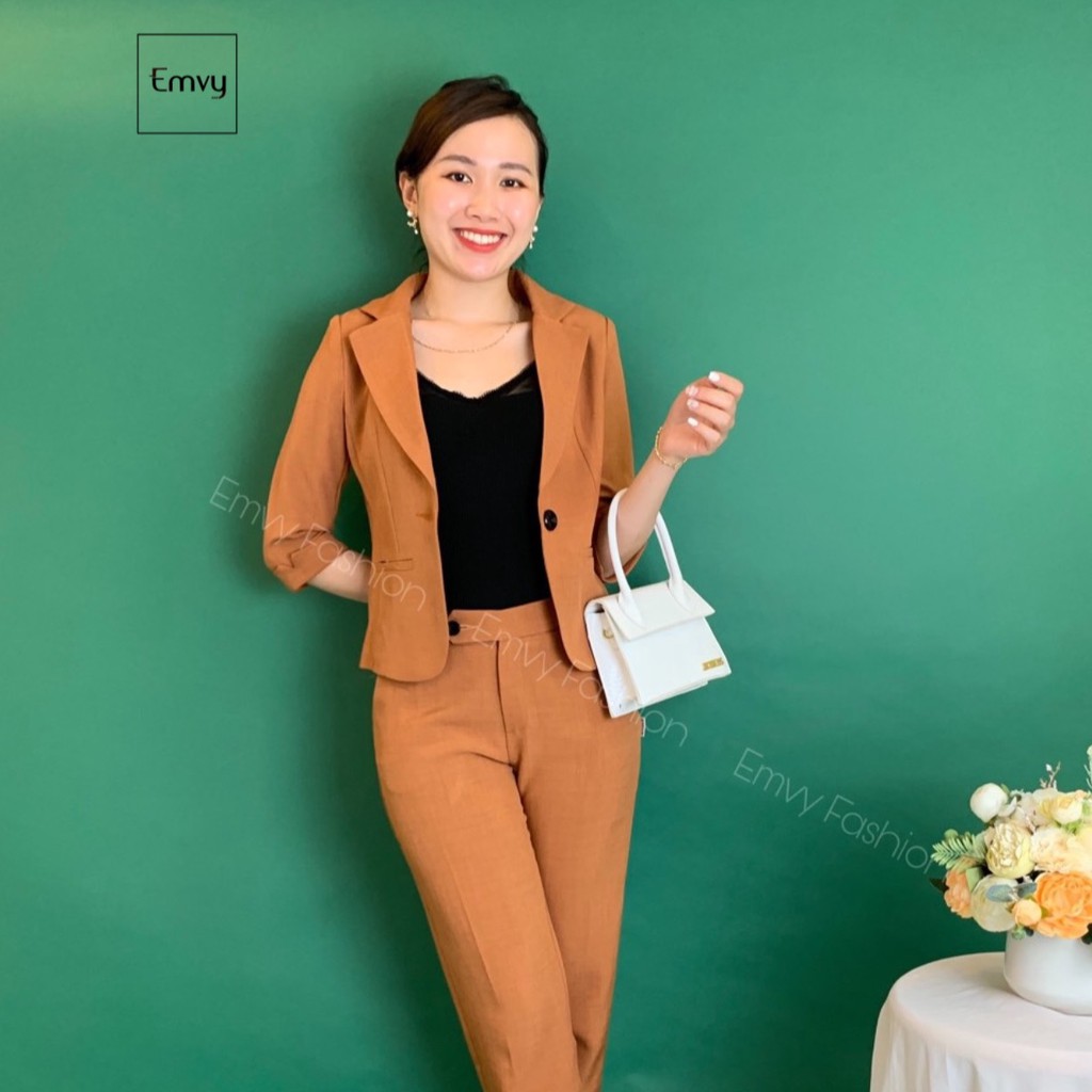 Bộ vest nữ công sở cao cấp Emvyfashion