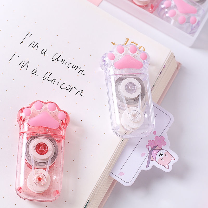 Bút Xóa Kéo Tạo Hình Chân Mèo Dễ Thương 5mm*6m