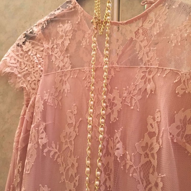 Dây thắt lưng nữ đính ngọc trai sang trọng