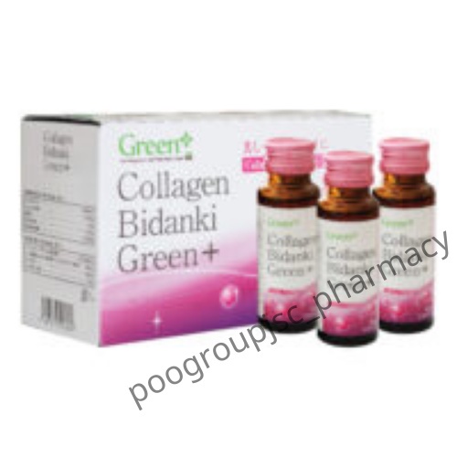 Nước uống Collagen Bidanki Green Plus - Làm đẹp da, chống lão hóa nhập khẩu của Nhật Bản