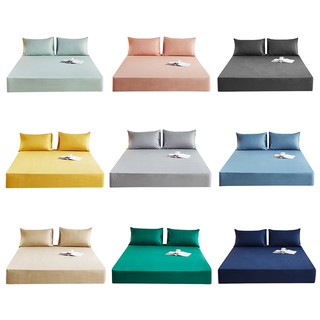 Bộ Ga Trải Giường Trơn Màu 28cm