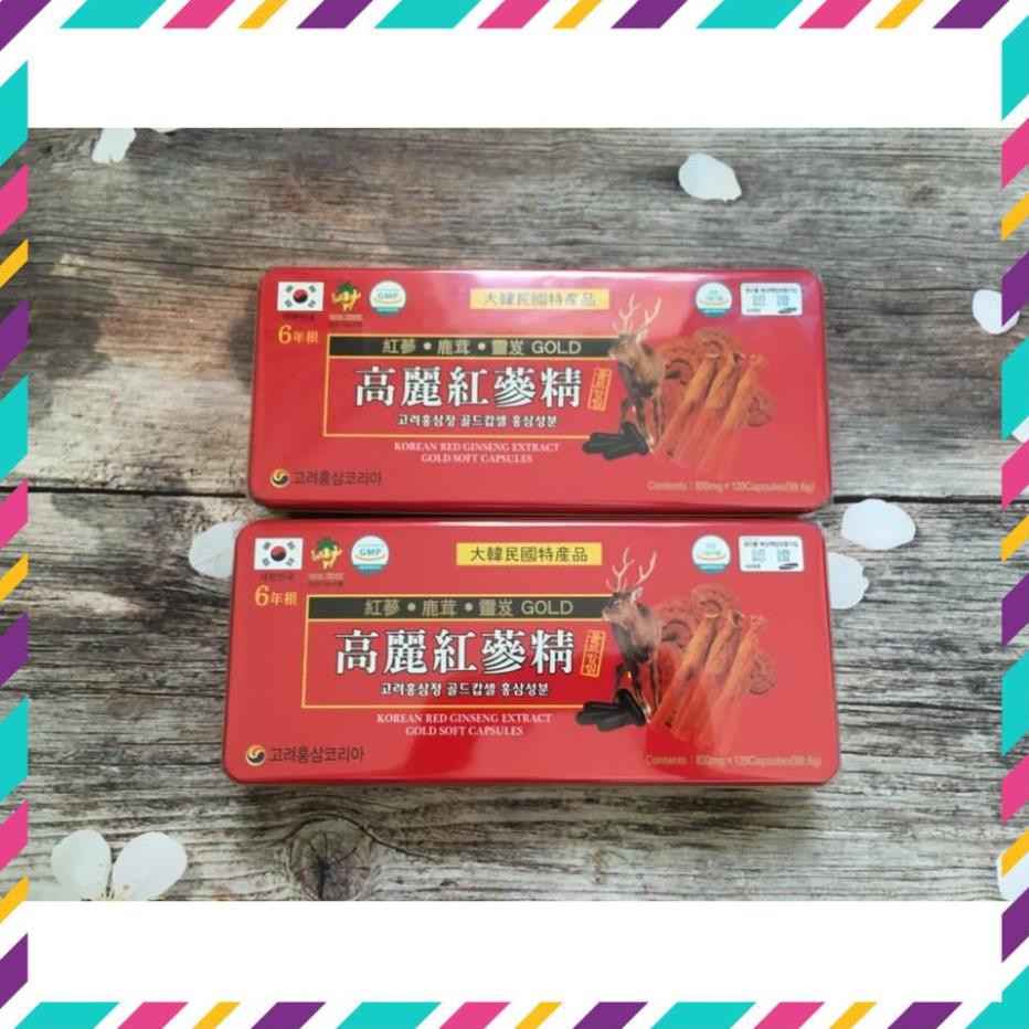 Viên Đạm Tổng Hợp Hồng Sâm Nhung Linh Chi Jeong Won hộp 120 viên