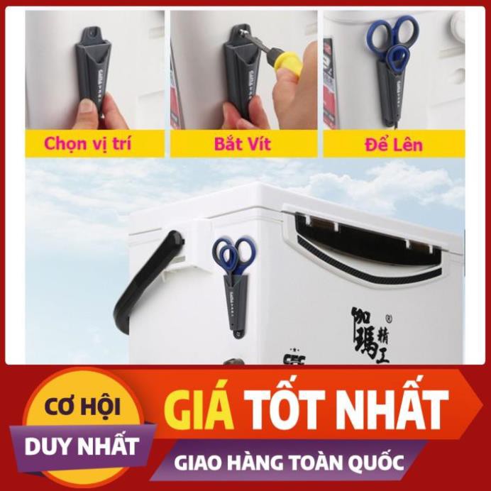Kéo Cắt Thẻo + Gỡ lưỡi câu cá có thể Gắn Thùng Câu Đài vô cùng tiện lợi
