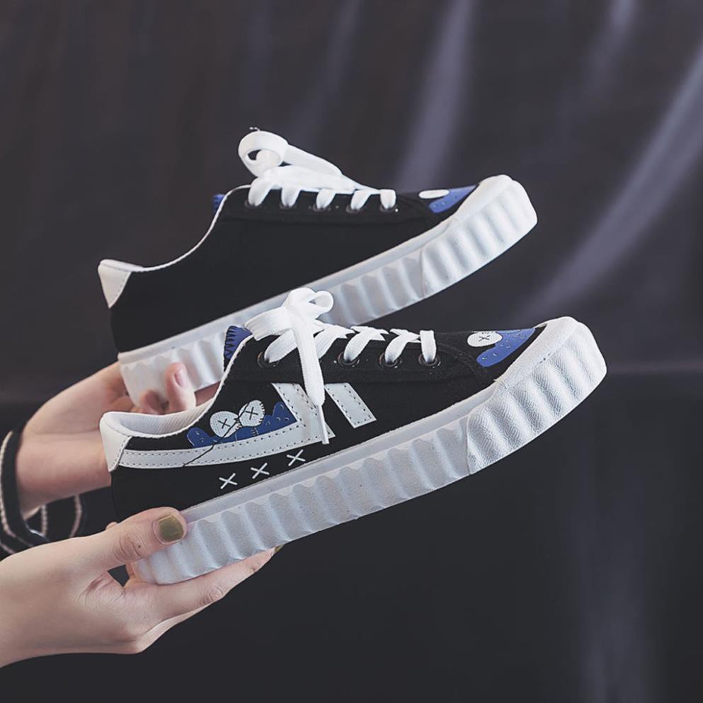 Giày Vải Nữ / Giày Thể Thao In Hình Siêu Xinh Hàng Quảng Châu Cao Cấp - B84