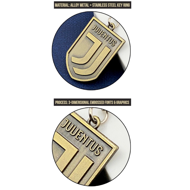 Mua Móc Khóa Bằng Đồng In Logo Câu Lạc Bộ Bóng Đá Real Madrid AC Milan