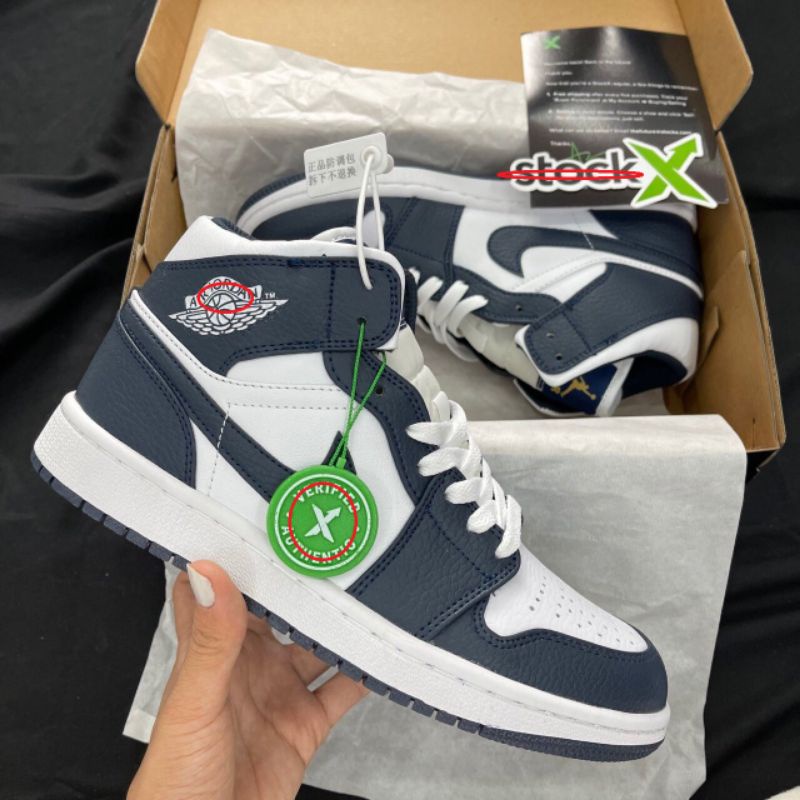 GIÀY THỂ THAO SNEAKER JD NAVY CAO VIỀN XÁM BẢN CAO CẤP HOT 2022 FULL BOX