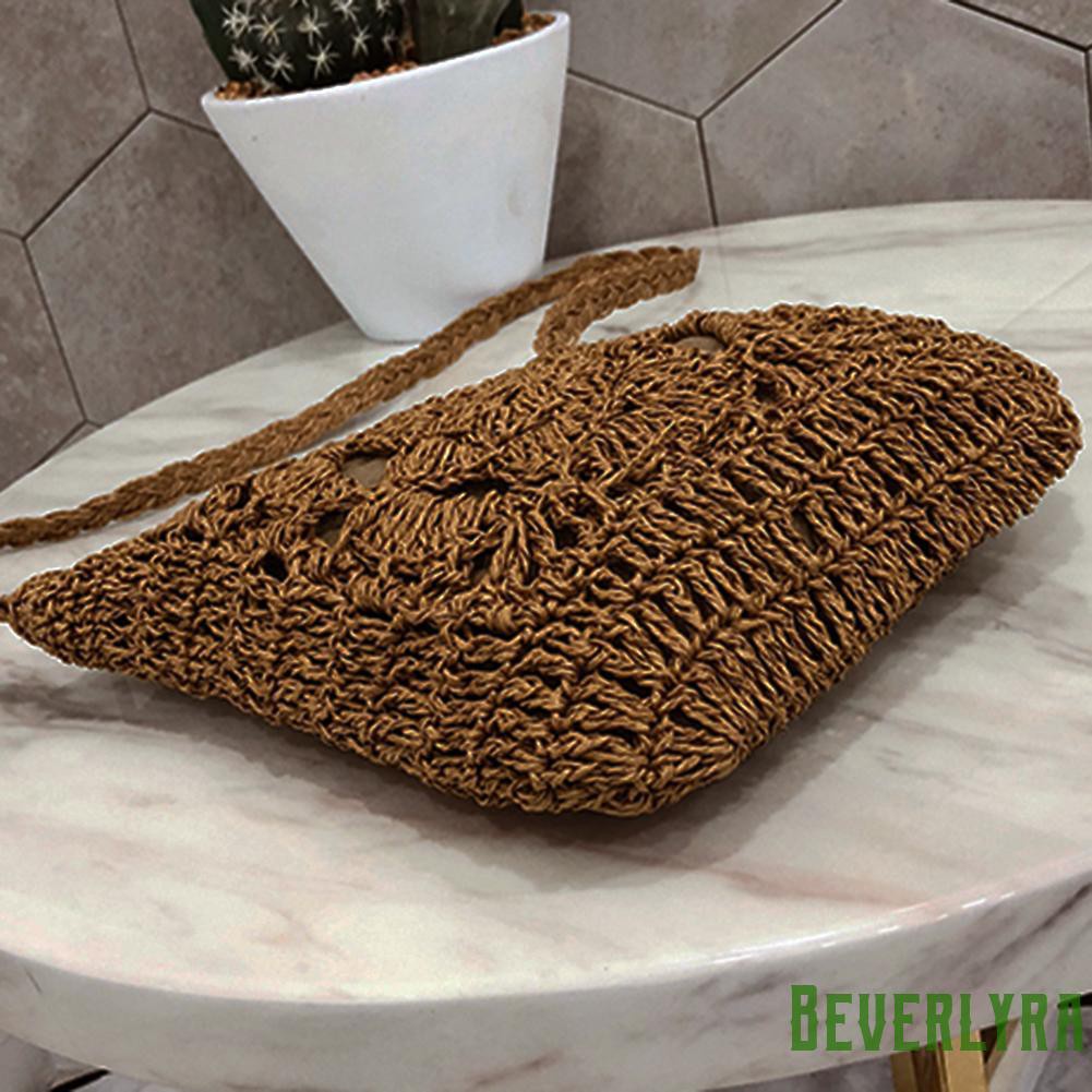 【Low Price】Summer Beach Women Girls Crochet Braid Bags Shoulder Vintage Messenger Bag