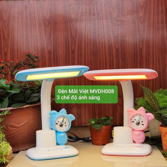 Đèn học chống cận thị Mắt Việt - kèm đồng hồ MVDH010/009