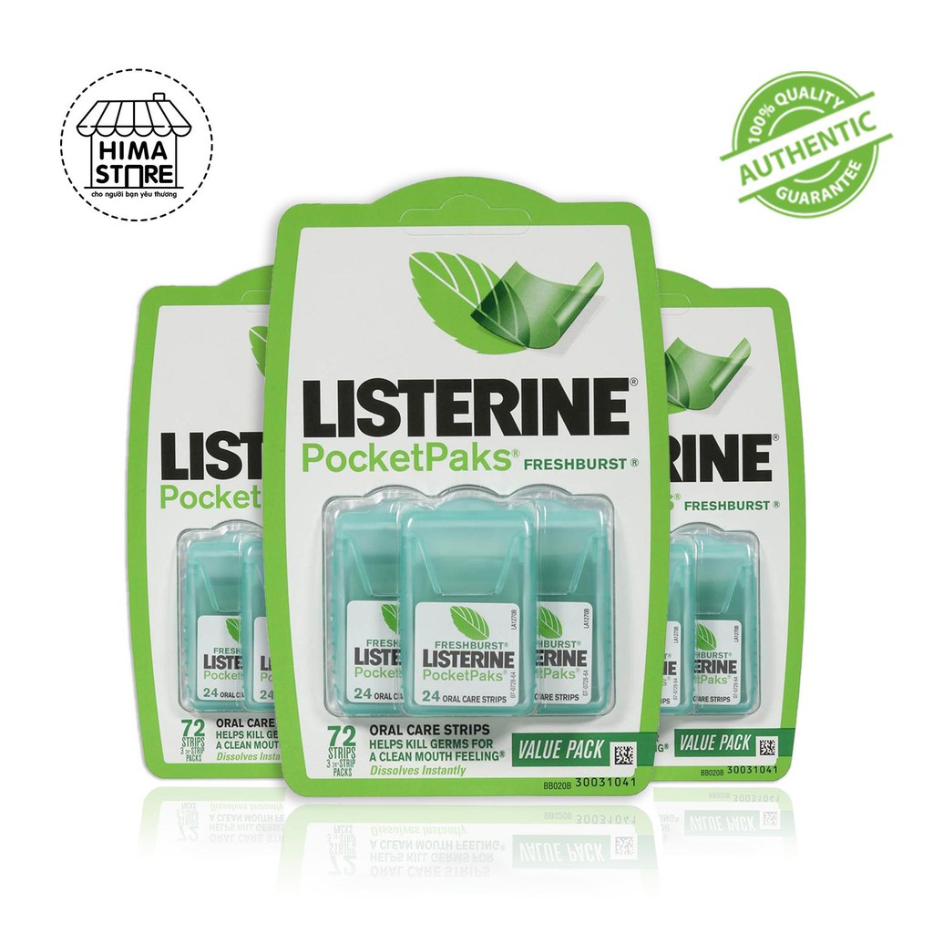 Miếng ngậm thơm miệng diệt khuẩn Listerine