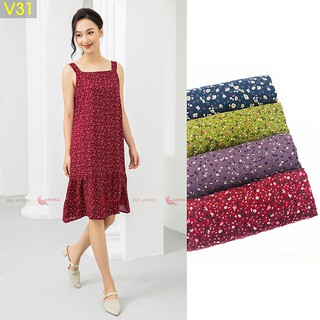 Váy Lanh Hoa Nhí 𝐂𝐀𝐑𝐃𝐈𝐍𝐀 Dáng Suông Đuôi Cá