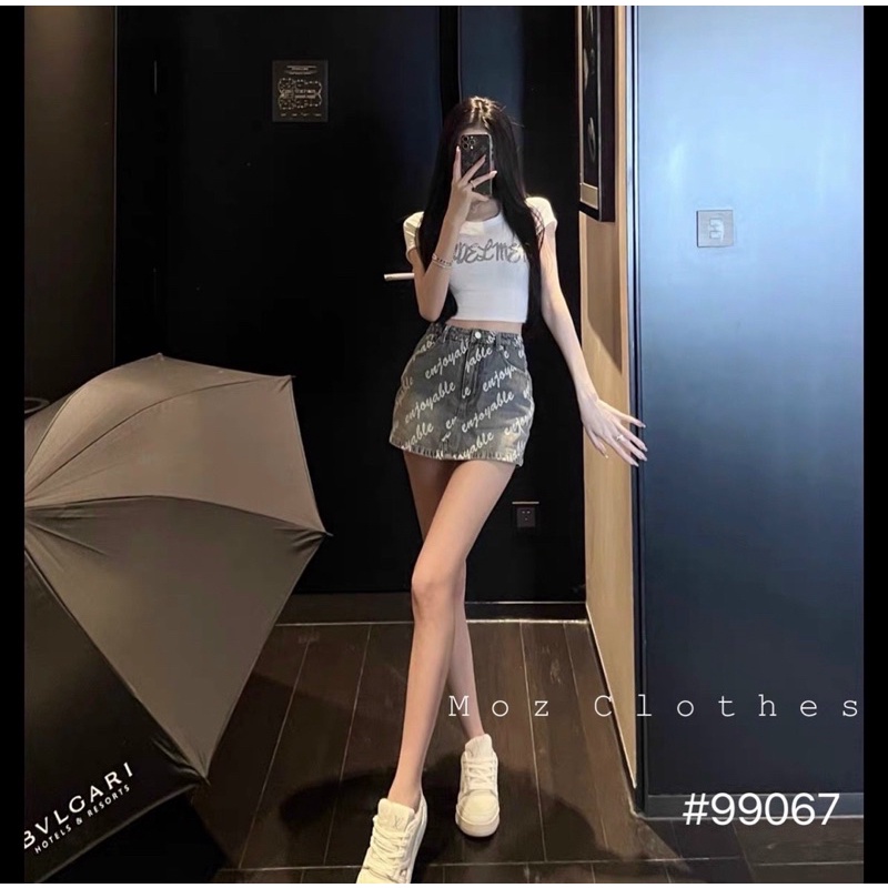 Chân váy jeans balenciaga mai phương bùi