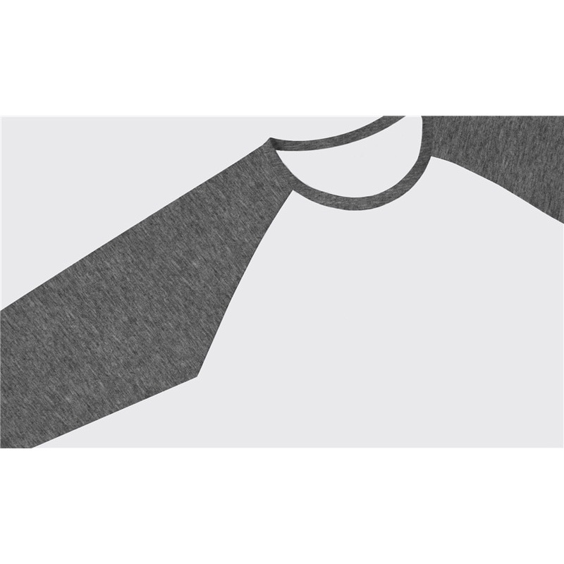 Áo thun cổ tròn tay lửng 3/4 phong cách thể thao thời trang cho nam