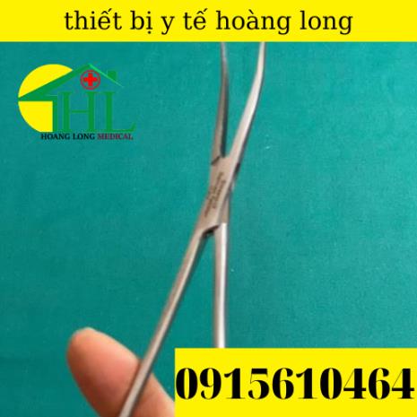 Panh Y Tế, Panh Gắp Phẫu Thuật, Pen Kẹp Y Tế, Panh Cong Không Mấu 18cm - Hàng Pakistan