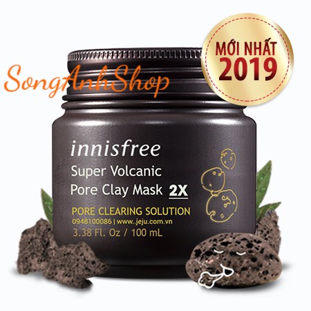 Mặt Nạ Innisfree Super Volcanic Pore Clay Mask 2X 100ml