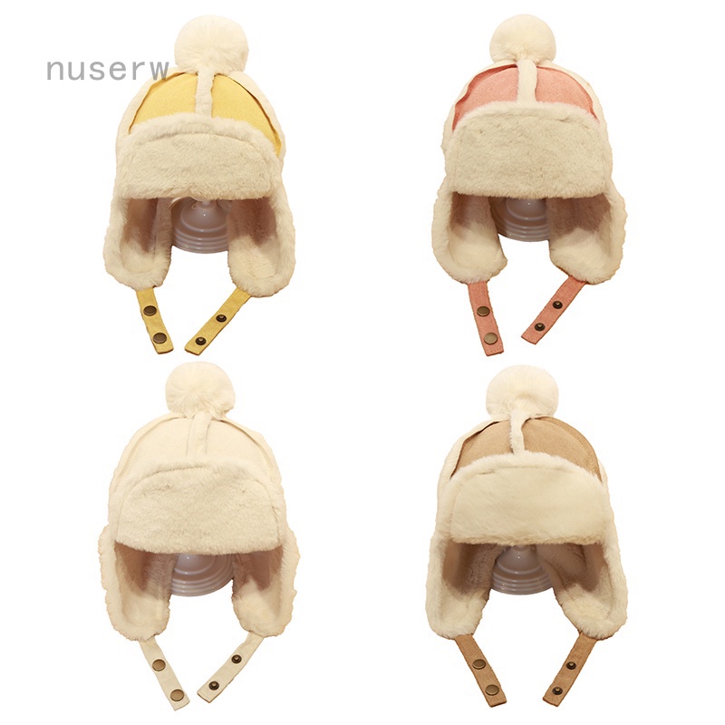 Mũ len trùm tai siêu dễ thương cho bé