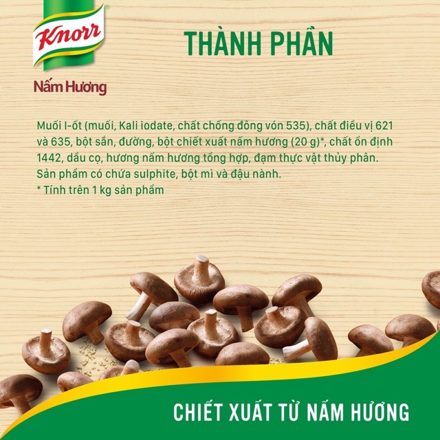 Knorr Hạt nêm chay Nấm Hương  400g