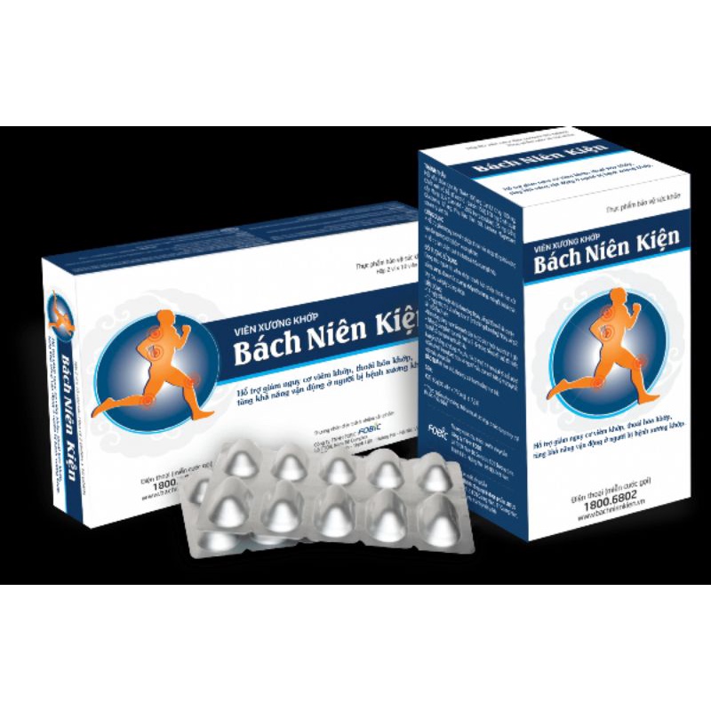 Bách Niên Kiện - Hỗ trợ giảm nguy cơ viêm khớp, thoái hóa khớp, tăng khả năng vận động ở người bị bệnh xương khớp.