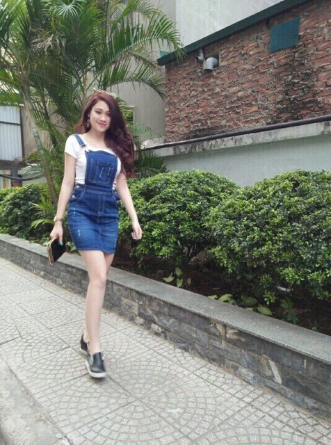 Yếm jeans Vnxk siêu xinh! | BigBuy360 - bigbuy360.vn