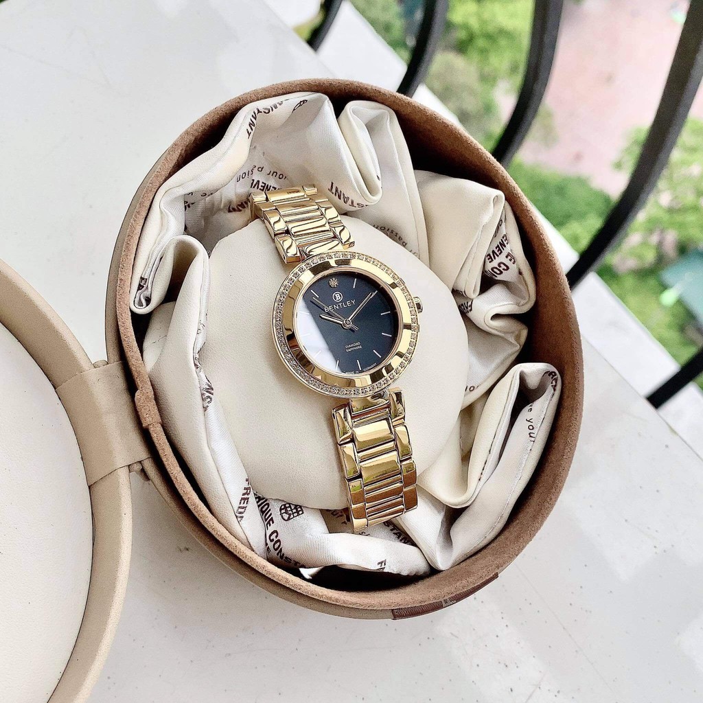 Đồng Hồ Nữ  BENTLEY BL1858-102 Dây Thép Sang Trọng Tặng Ví Da Cao Cấp
