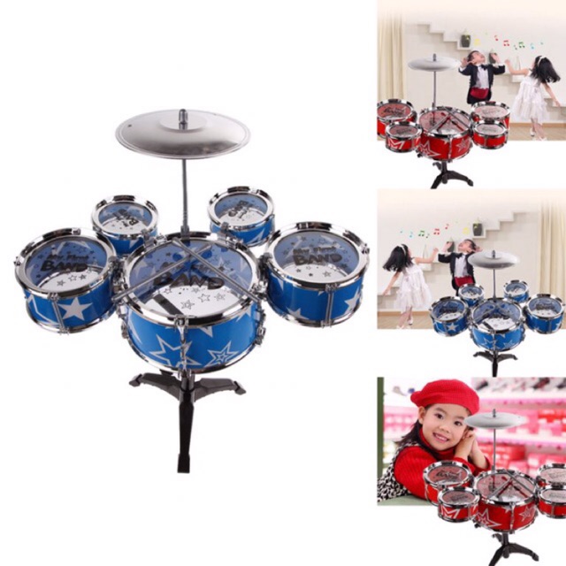 [SALE 10%] Bộ trống đồ chơi Jazz Drum 5 trống cỡ lớn cho bé