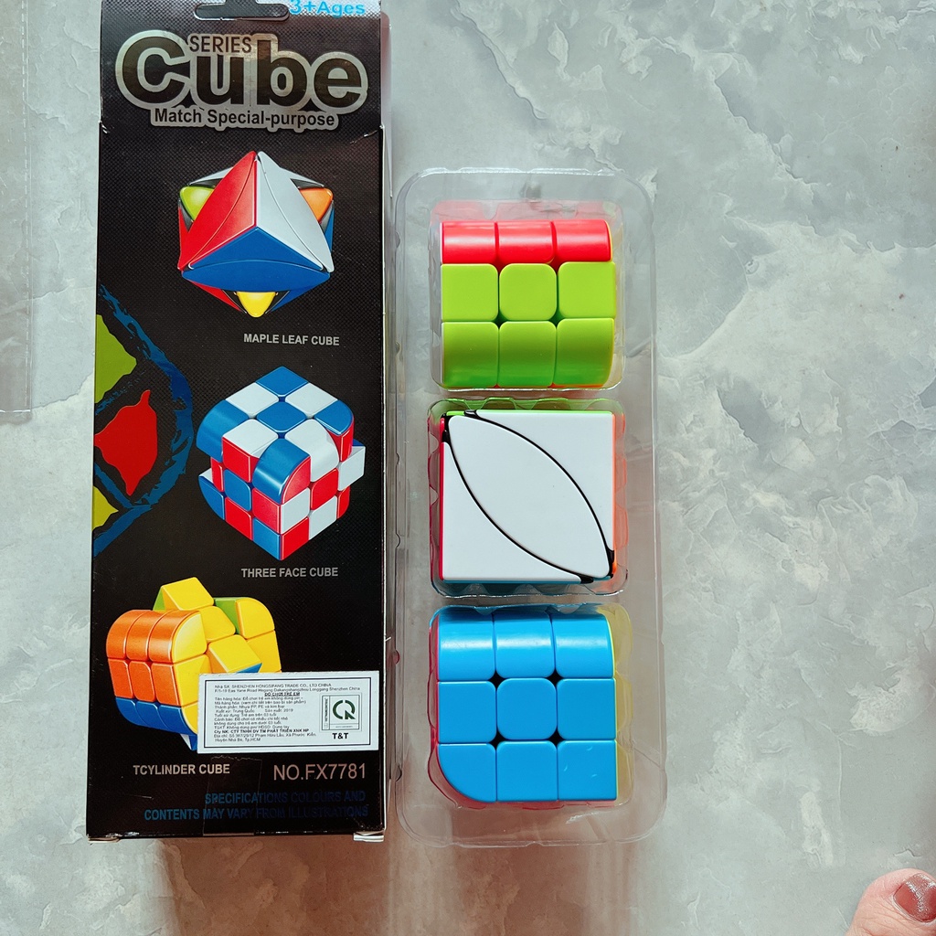 Bộ 3 rubic biến thể cube tăng trí não cho bé mới