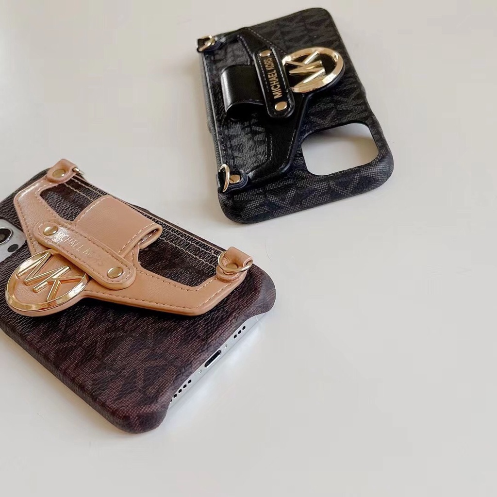 Ốp điện thoại thời trang Âu Mỹ có giá đỡ và dây đeo thích hợp cho iphone 13Promax/12Promax /11/X/Xr/Xsmax/7 8 plus