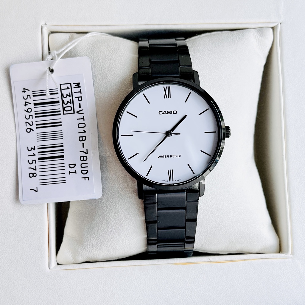 Đồng hồ nam dây thép Casio MTP VT01B