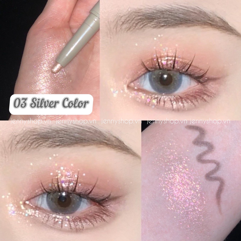 Bút Nhũ Mắt 2 Đầu Novo Star Eyes Clever Lying Silkworm Pen