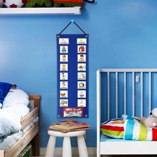 SELAN Visual Schedule for Home Day Night Autism Routine Chart Cards Visual Wall Planner Chore Chart for Daily Kids Toddl