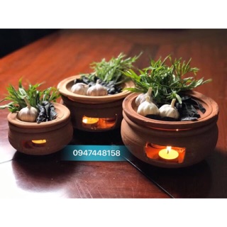 Niêu đất xông khói bồ kết kháng khuẩn, khử mùi