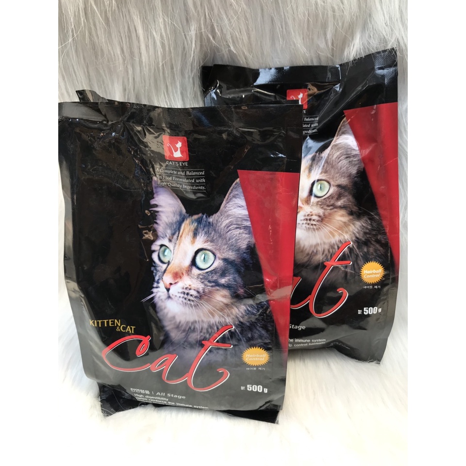 Thức ăn cho mèo hạt khô Cateye gói 500gr túi nguyên