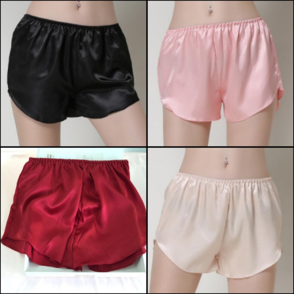 Váy ngủ hai dây lụa satin bigsize 40-65kg có mút đệm ngực phối ren lưng sexy VN115090