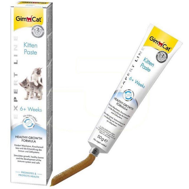 Gel dinh dưỡng bổ sung canxi dành cho mèo con Gimcat Kitten Paste 50g - Mixo Pet Town
