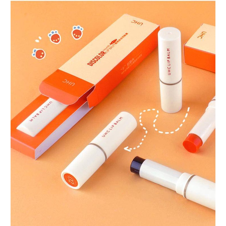 Son dưỡng môi chiết xuất cam dưỡng ẩm chống nước lâu trôi thay đổi màu sắc độc đáo