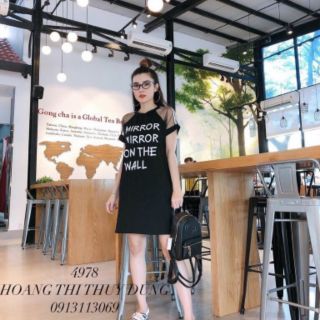 Đầm Suông Thể Thao Phối Tay Lưới