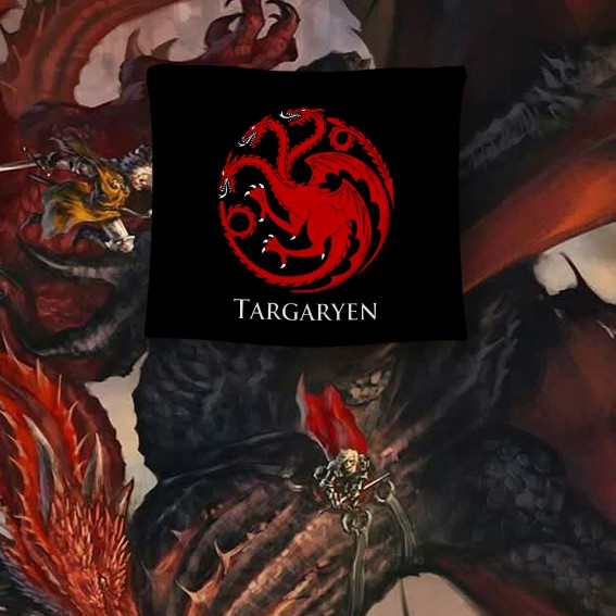 Tấm Vải Treo Tường In Hình Game Of Thrones House Targaryen