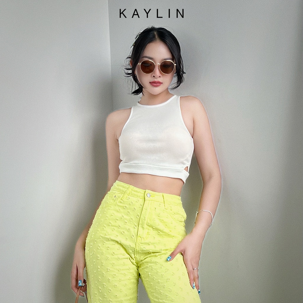 Áo thun nữ ba lỗ có lai thời trang KAYLIN - N1759