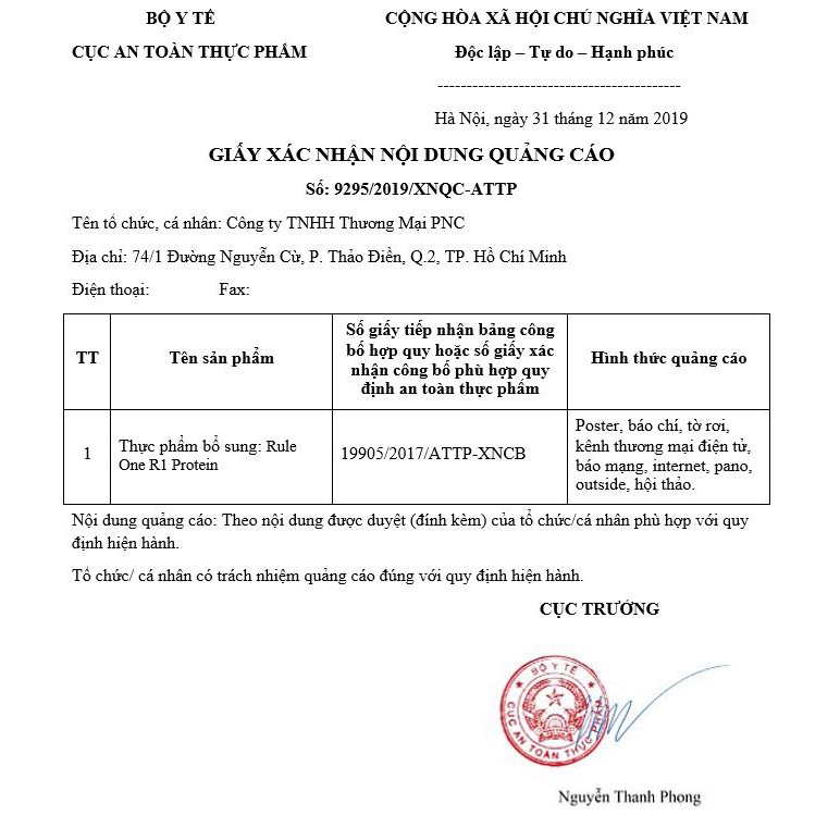 Sữa Tăng Cơ, Phát Triển Cơ, Bổ Sung Protein Rule 1 Blend 10Lbs