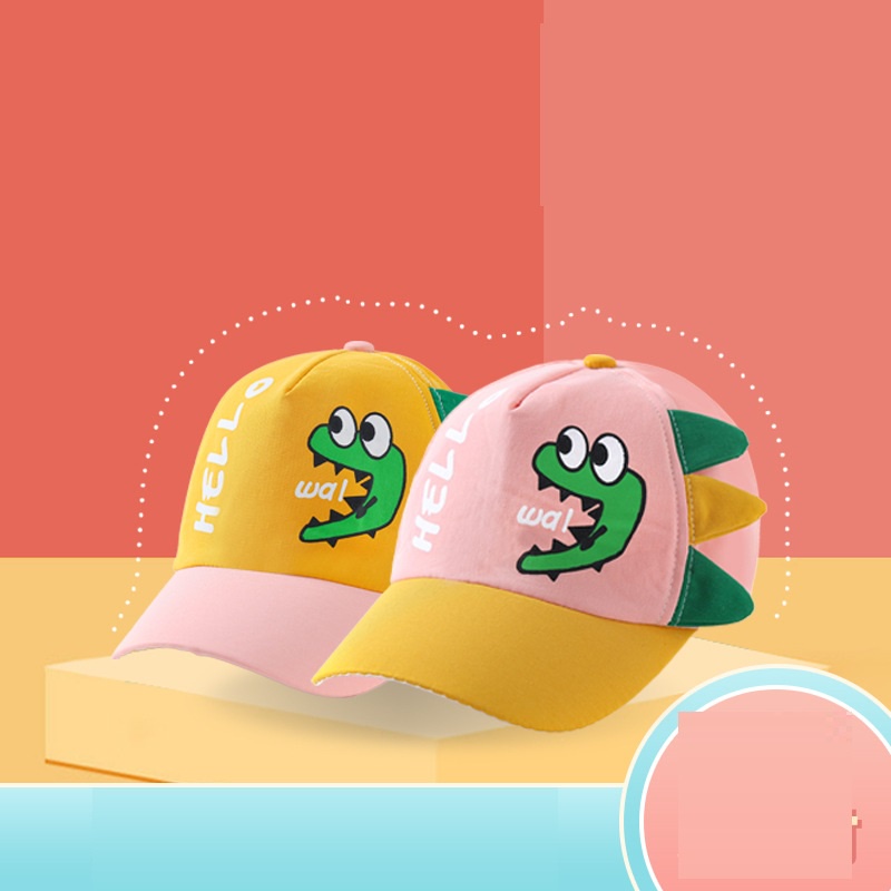 Mũ lưỡi trai hình khủng long nhiều màu cho bé trai bé gái 1-4 tuổi (mẫu mới)- MU34