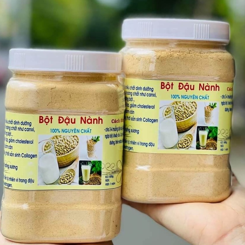 Bột Đậu Nành Nguyên Chất - Hủ 500G - Ship Hỏa Tốc